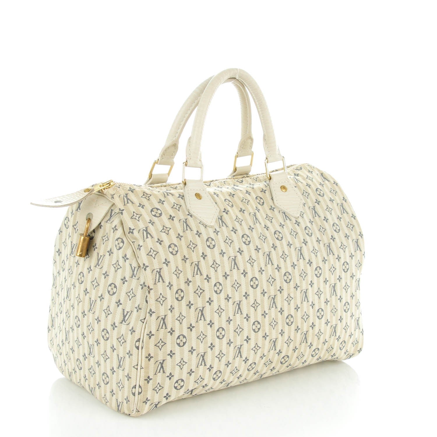 Louis Vuitton Mini Lin Croisette Speedy 30 Blue 3 of 7
