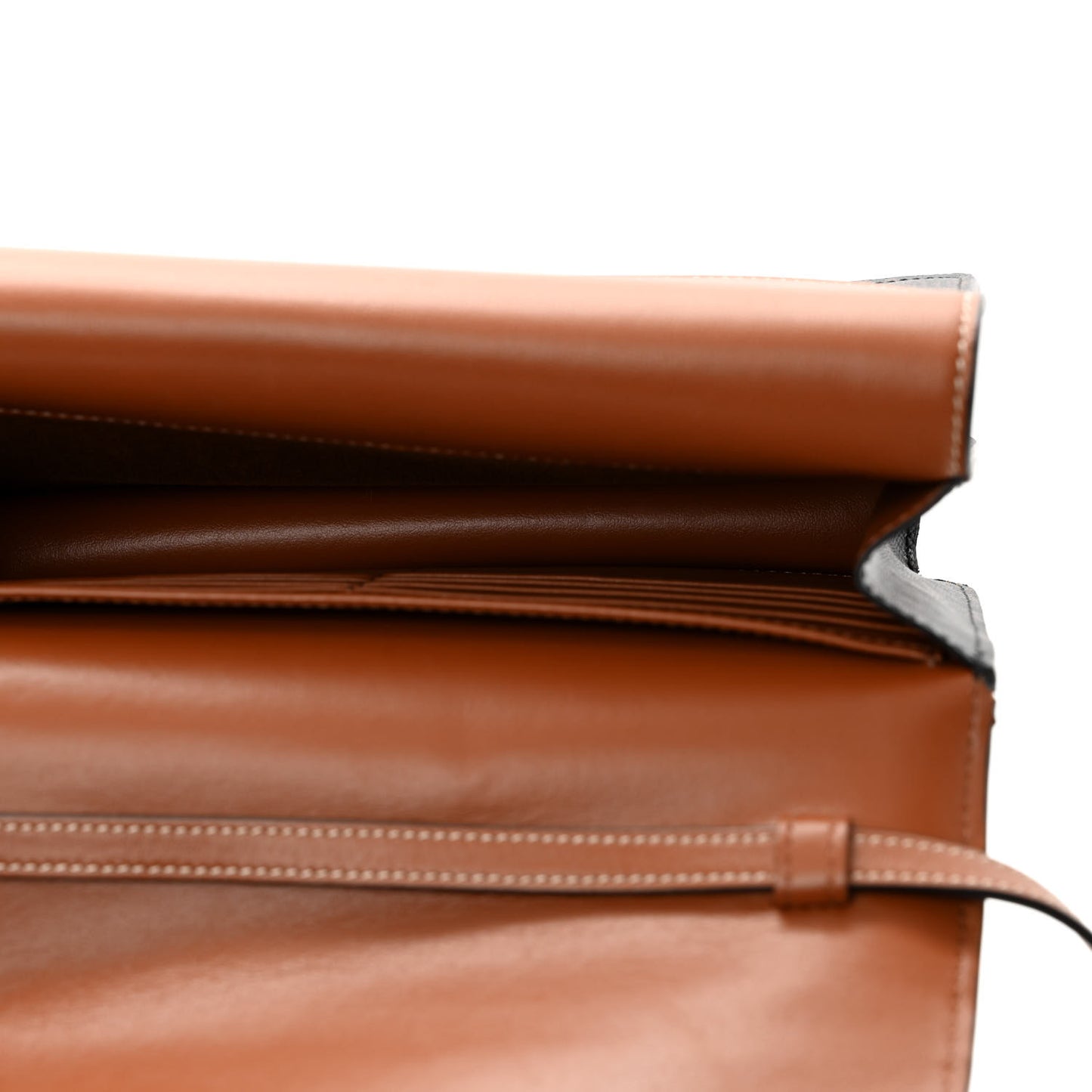 Triomphe Canvas Lambskin Wallet On Strap Tan