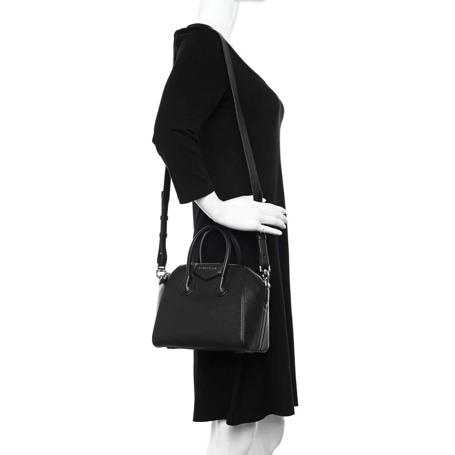Sugar Goatskin Mini Antigona Black