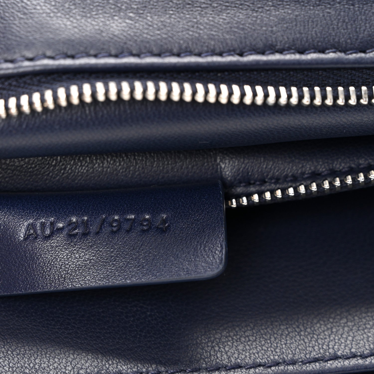 Salvatore Ferragamo Calfskin Small Front Flap Crossbody Bag Navy Blue 7 of 10