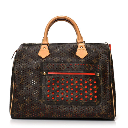 Louis Vuitton Monogram Perforated Speedy 30 Orange 1 of 11
