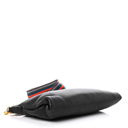 Prada Vitello Daino Zippered Shoulder Bag Black 4 of 9