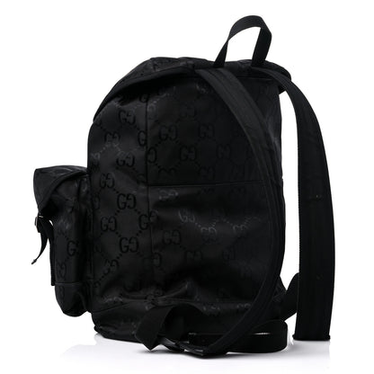 Gucci Econyl Nylon Monogram Off The Grid Utility Pocket Backpack Black 3 of 15
