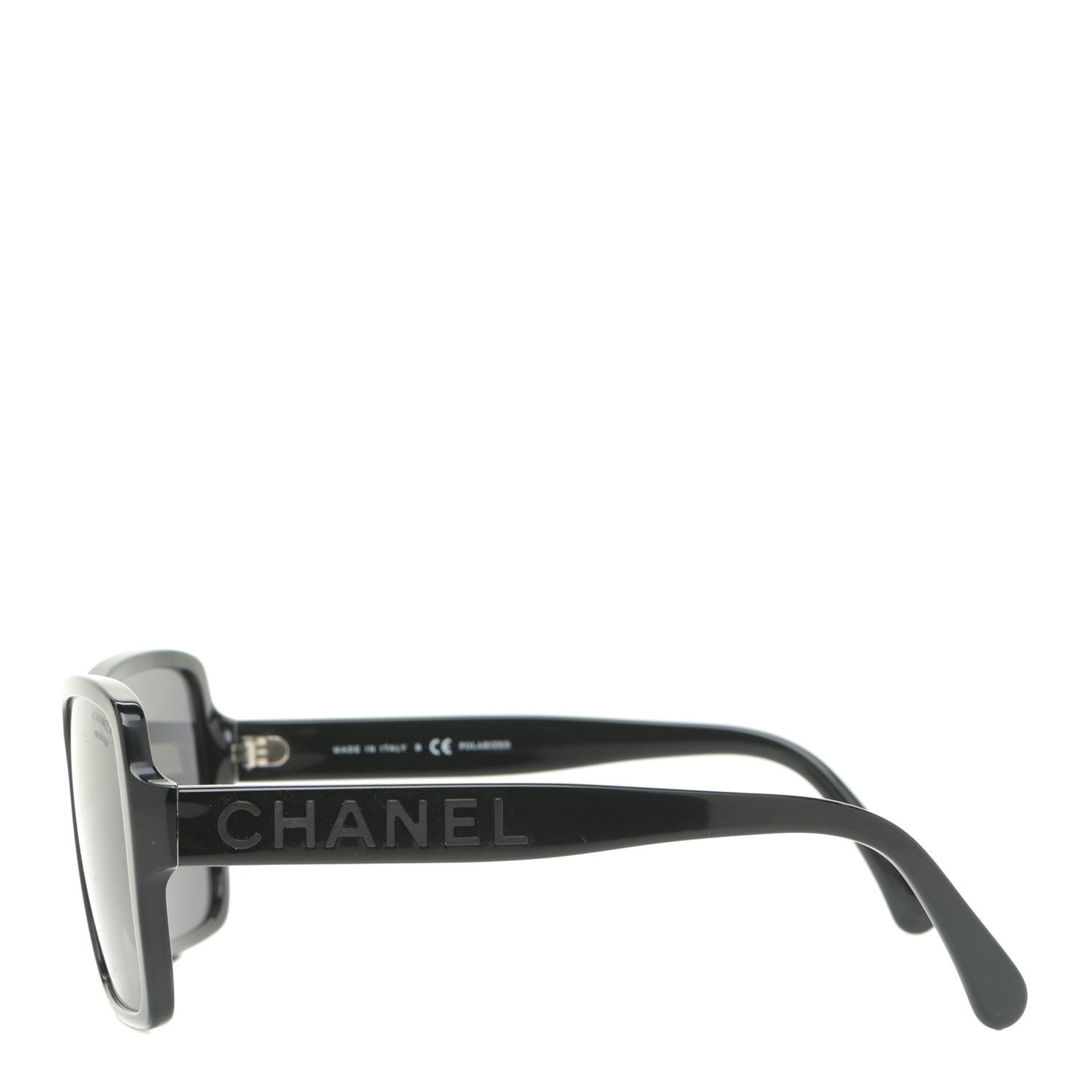 Acetate Polarized Square Sunglasses 5408 Black