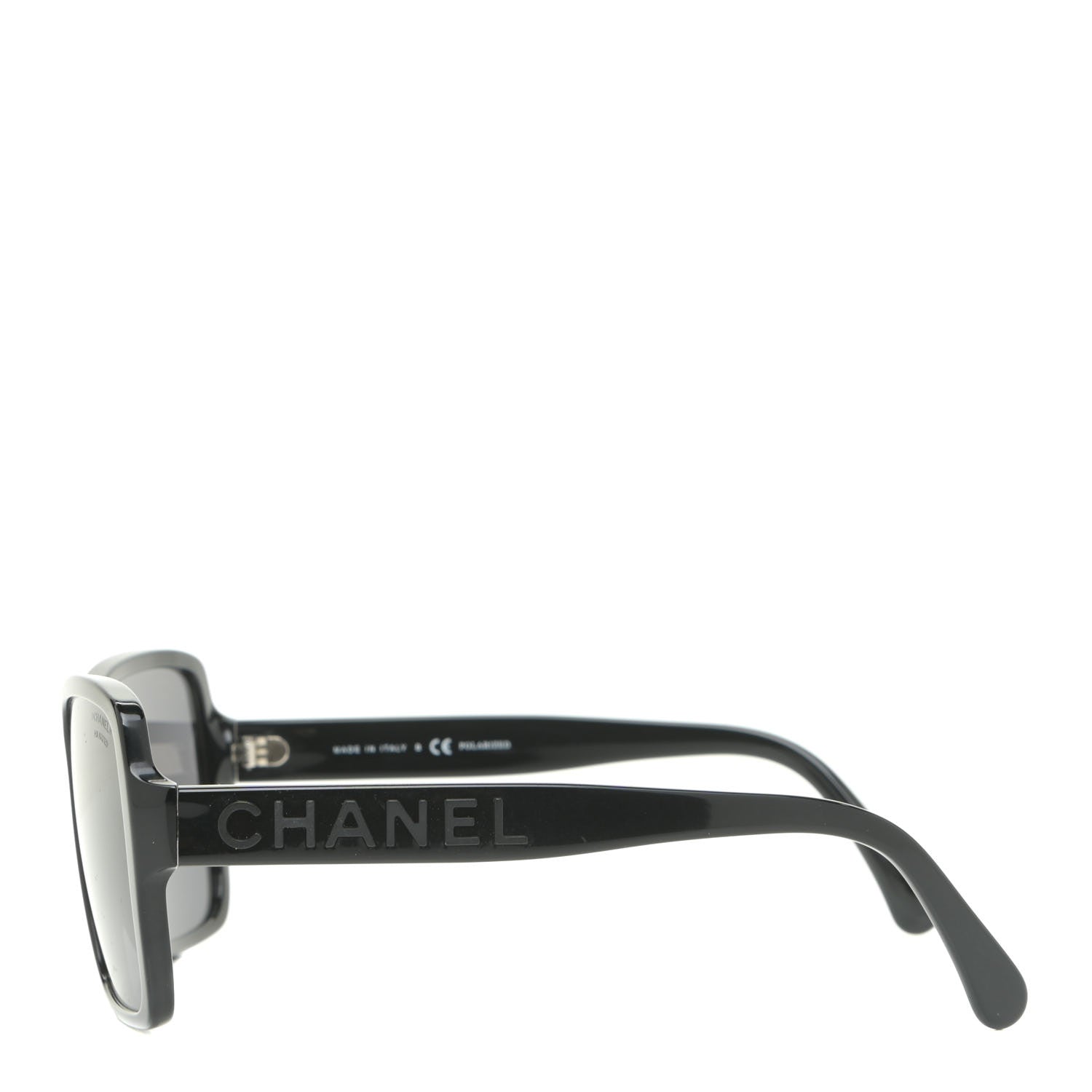 Chanel Acetate Polarized Square Sunglasses 5408 Black 2 of 8