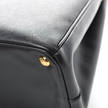 Prada Saffiano Medium Galleria Double Zip Tote Black 14 of 17