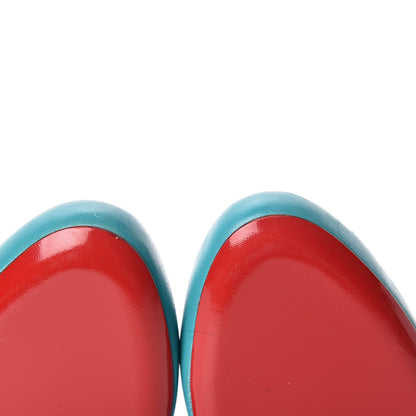 Christian Louboutin Calfskin Fifi 100 Pumps 37 Turquoise 8 of 10