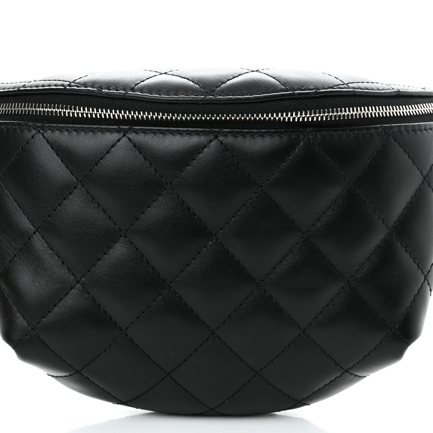 Chanel Calfskin Quilted Waist Belt Bag Black 8 of 11