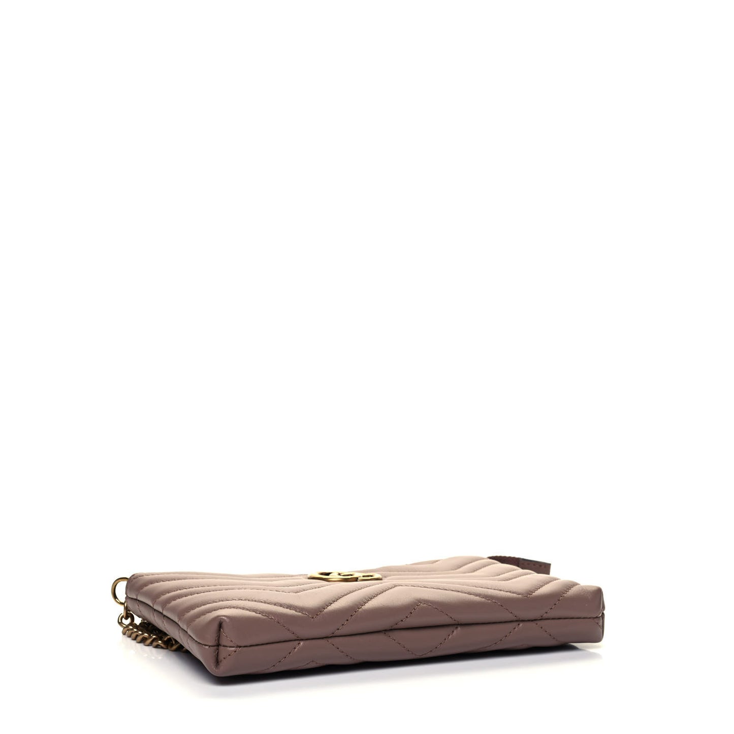 Calfskin Matelasse Mini GG Marmont Chain Bag Porcelain Rose