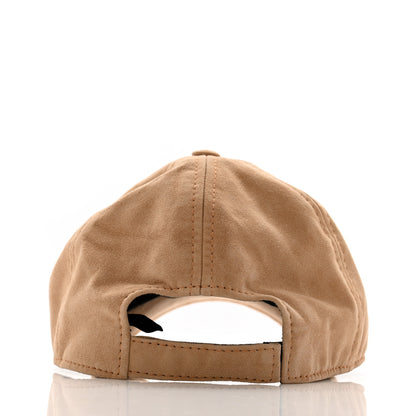 Chanel Suede Goatskin CC Cap Hat Beige 6 of 10