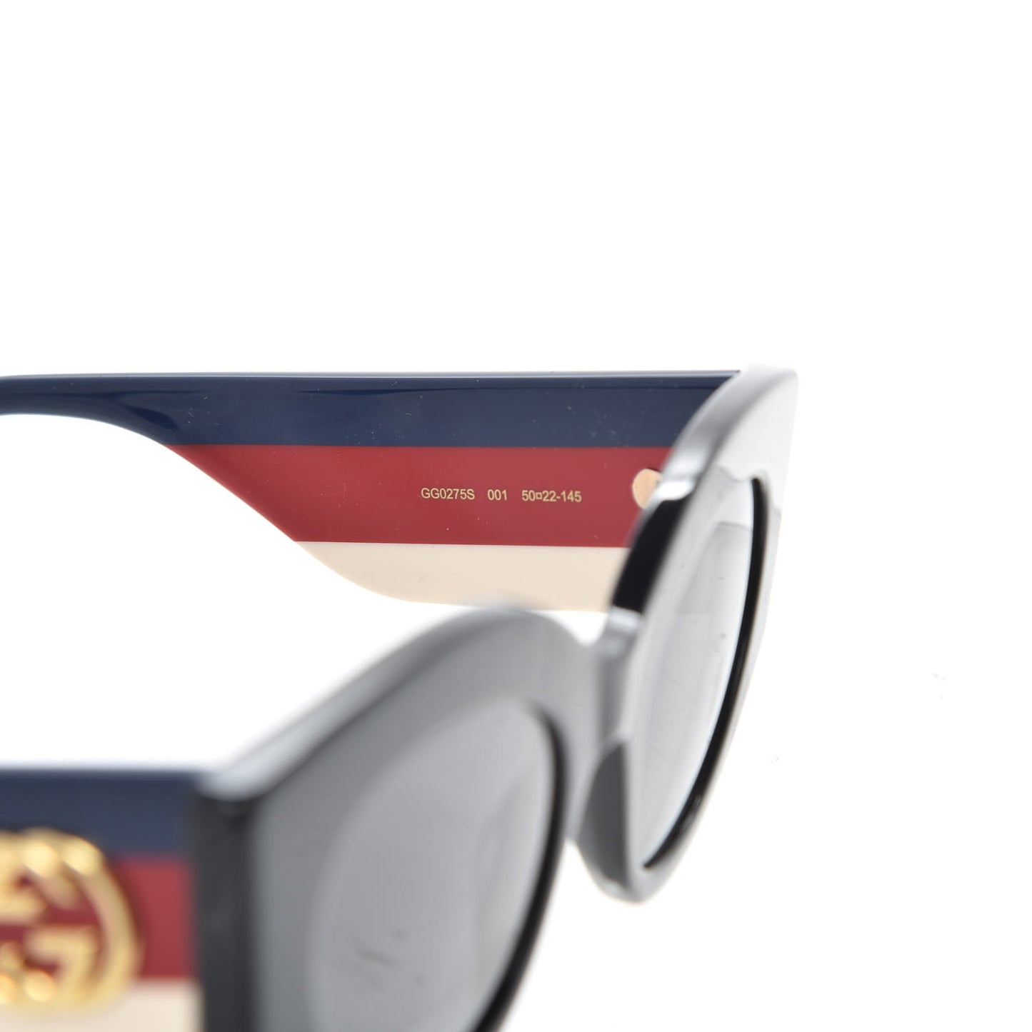 Acetate Oversized Rectangle Frame Web Sunglasses GG 0275/S Black