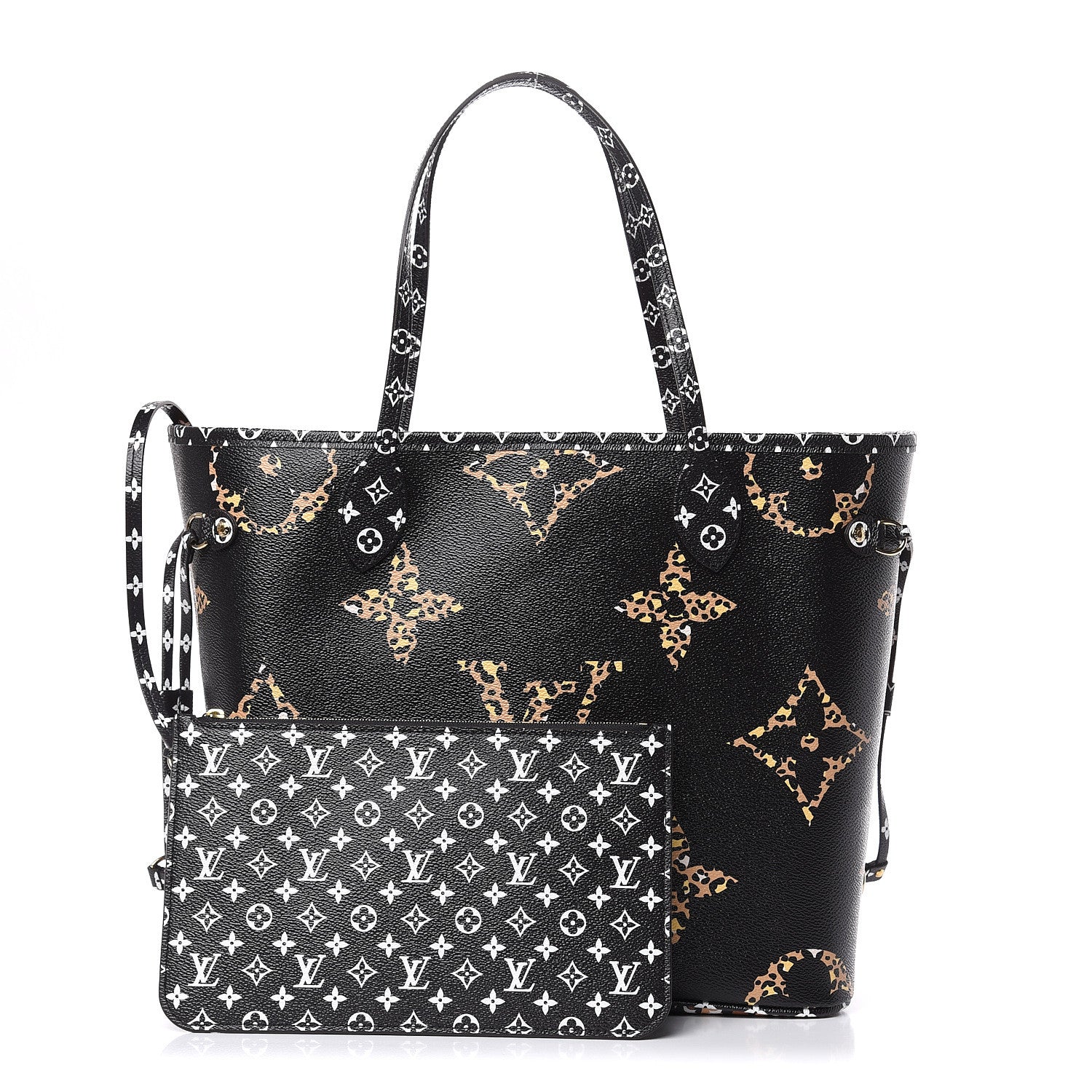 Louis Vuitton Monogram Giant Jungle Neverfull MM Black 1 of 10