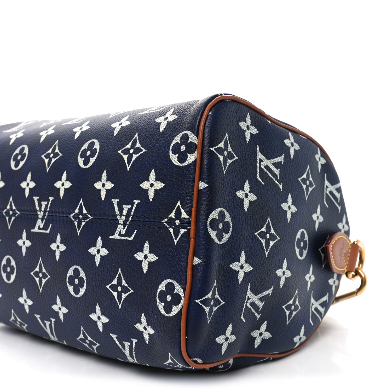 Louis Vuitton Calfskin Monogram Speedy P9 Bandouliere 25 Indigo