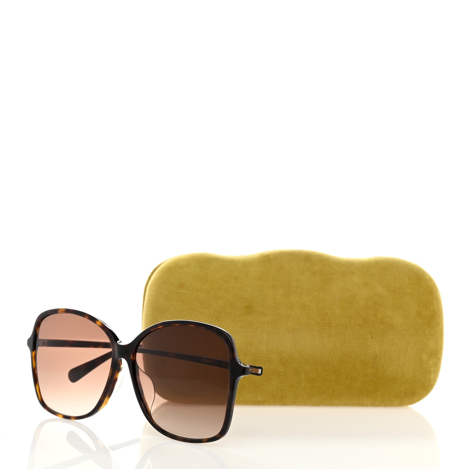 Gucci Acetate Oversize Round Frame Sunglasses GG0546SK Tortoise 8 of 8