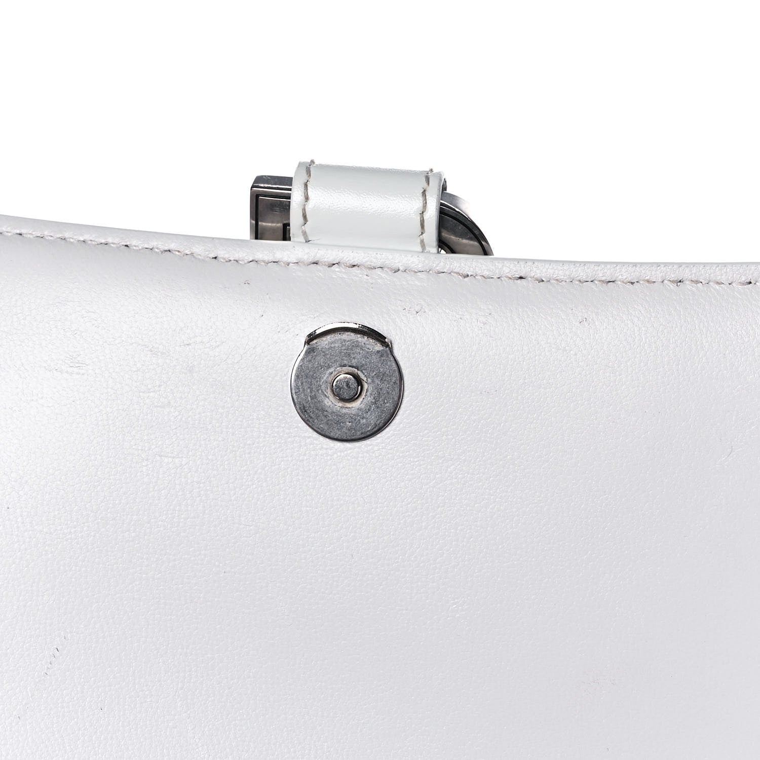 Balenciaga Shiny Box Calfskin Small Hourglass Top Handle Bag White 19 of 20