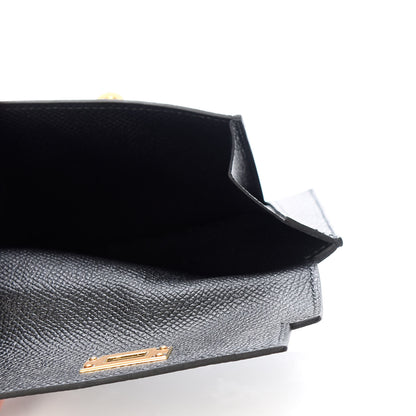 Hermes Epsom Kelly Pocket Compact Wallet Black 5 of 7