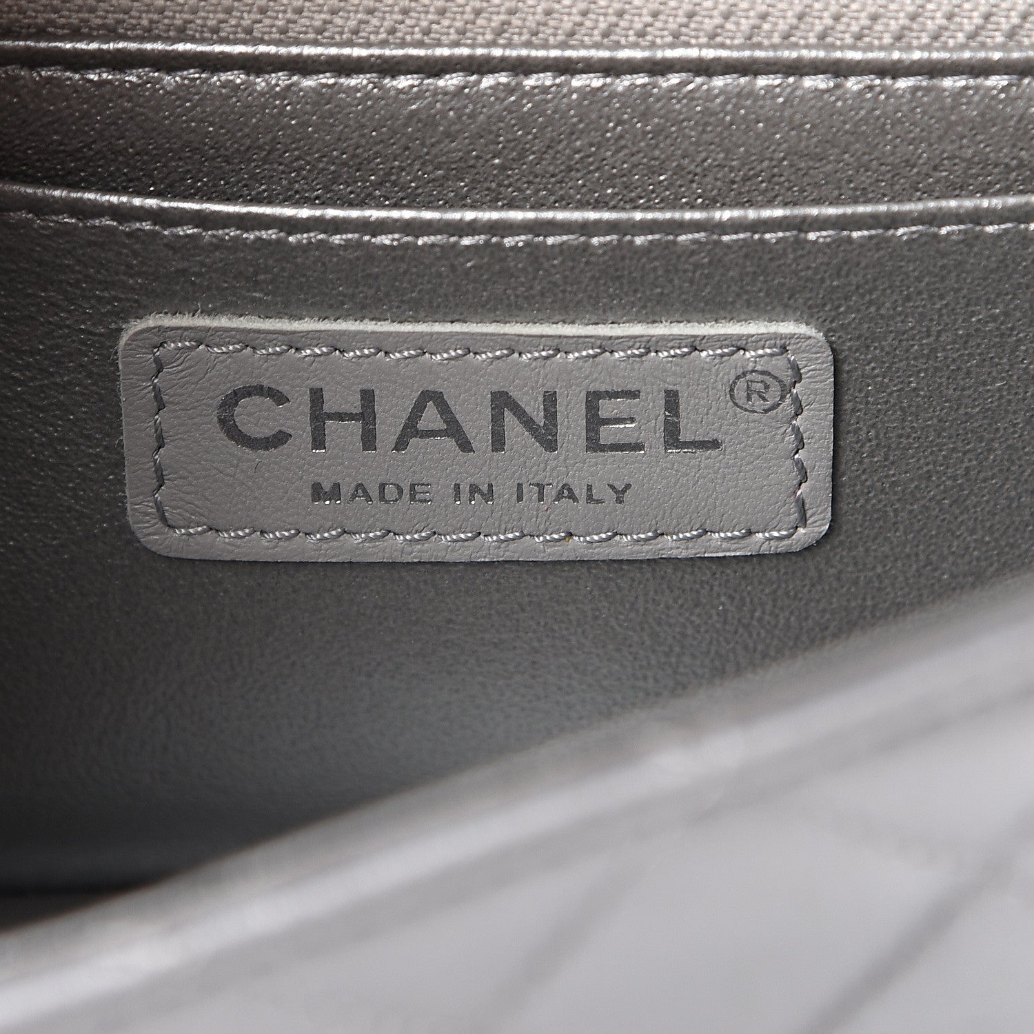Chanel Metallic Lambskin Quilted Mini Rectangular Flap Silver 5 of 10