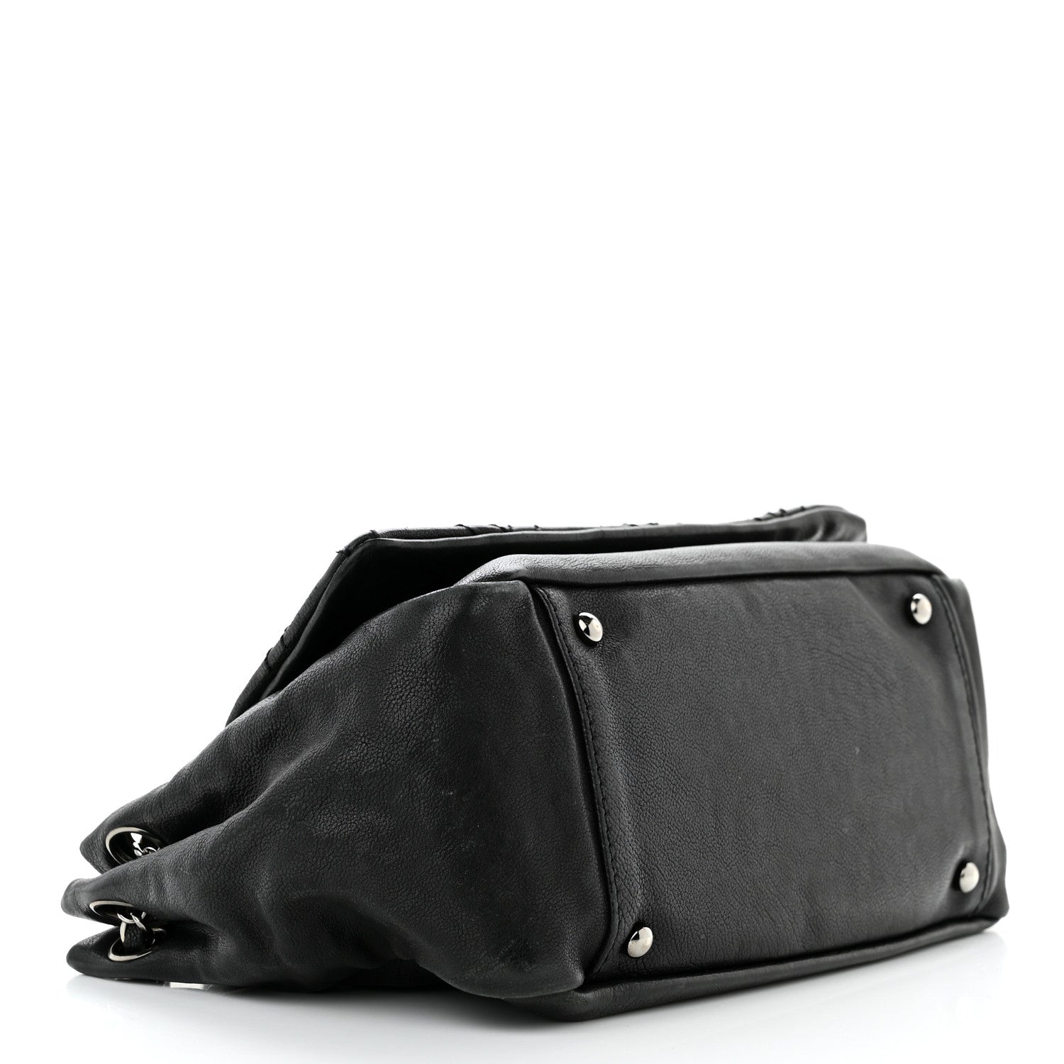 Chanel Calfskin Diamond Stitch Accordion Flap Black 3 of 21