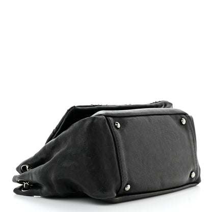 Chanel Calfskin Diamond Stitch Accordion Flap Black 3 of 21