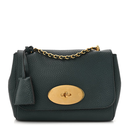 Mulberry Heavy Grain Calfskin Small Lily Flap Mulberry Green 1 of 12