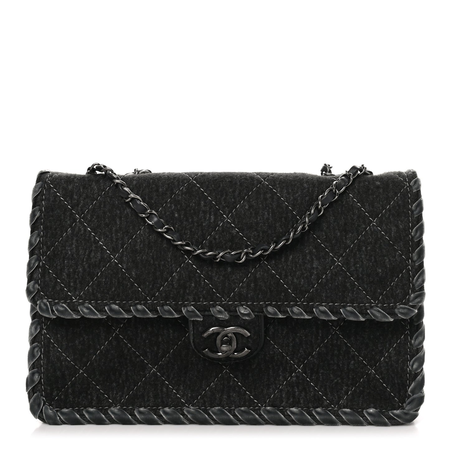 Fancy Felt Flap Grey