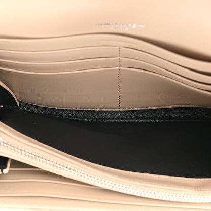 Saint Laurent Lambskin Y Quilted Monogram Large Loulou Flap Wallet Nude Powder 8 of 16