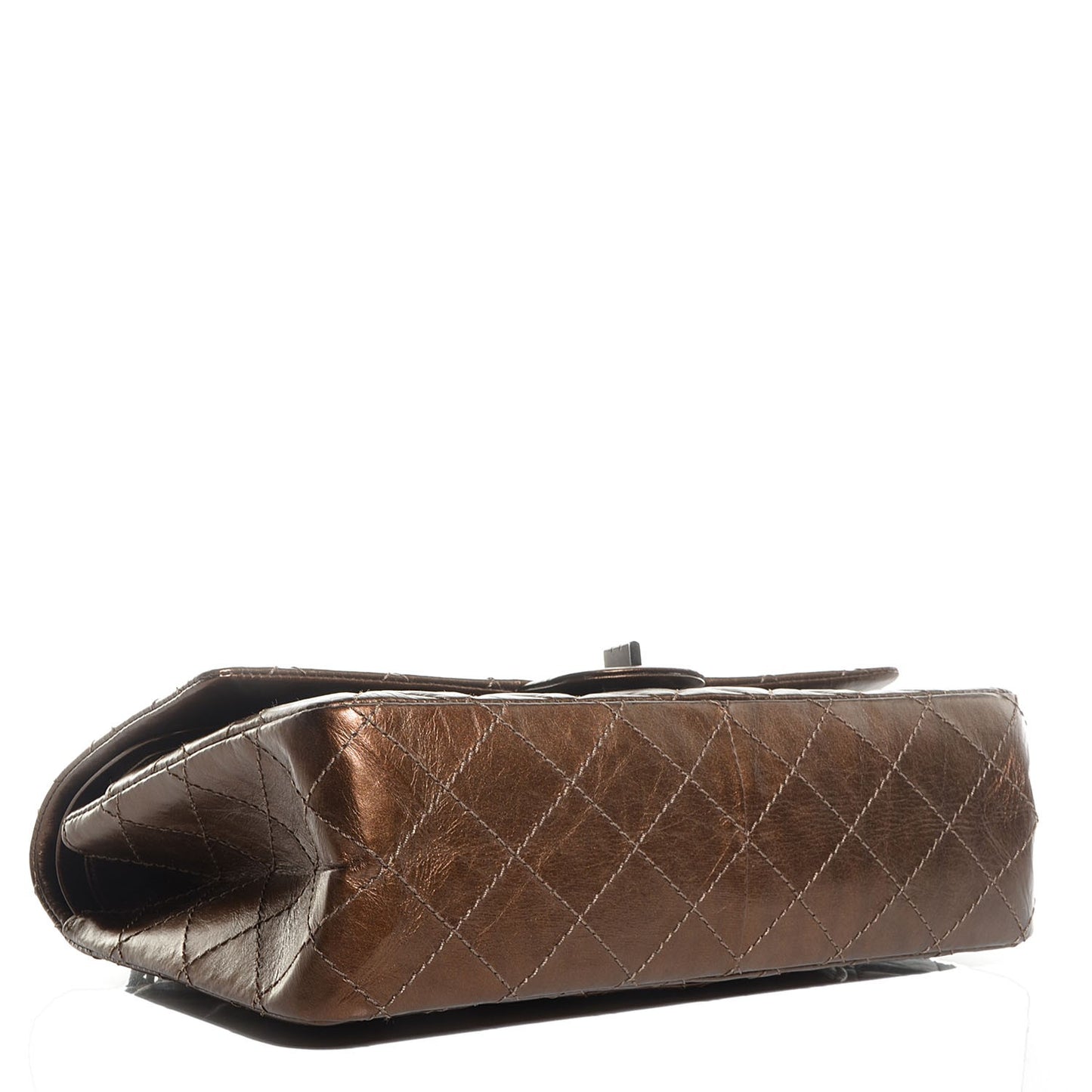 Aged Calfskin 2.55 Reissue 226 Flap Metallic Dark Gold