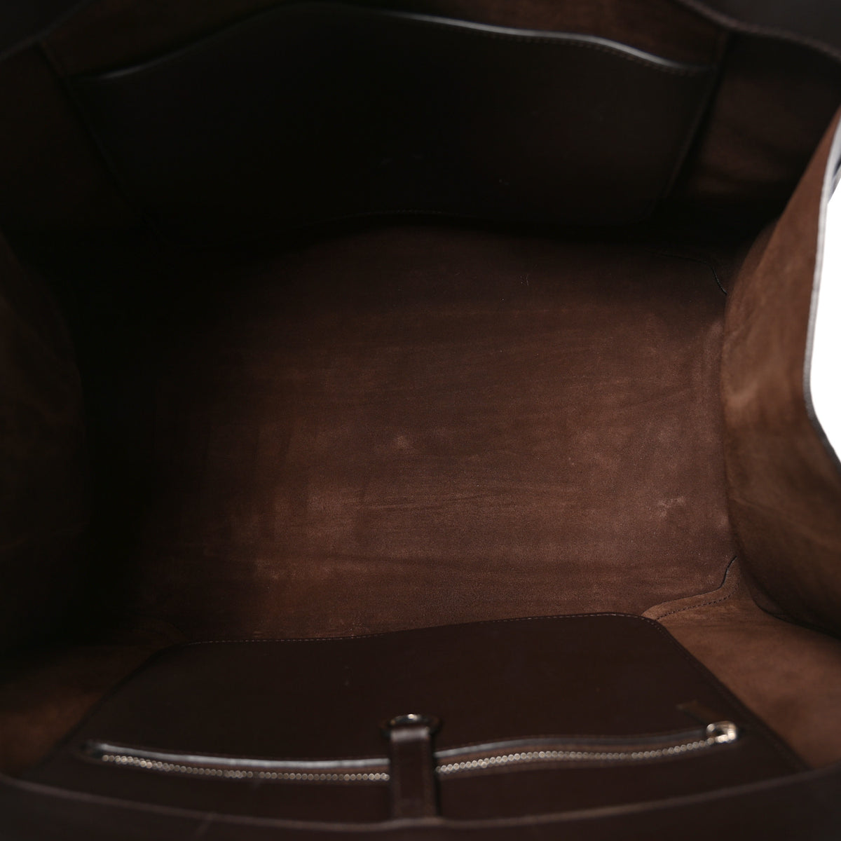 Smooth Calfskin Large Sesia Dark Brown