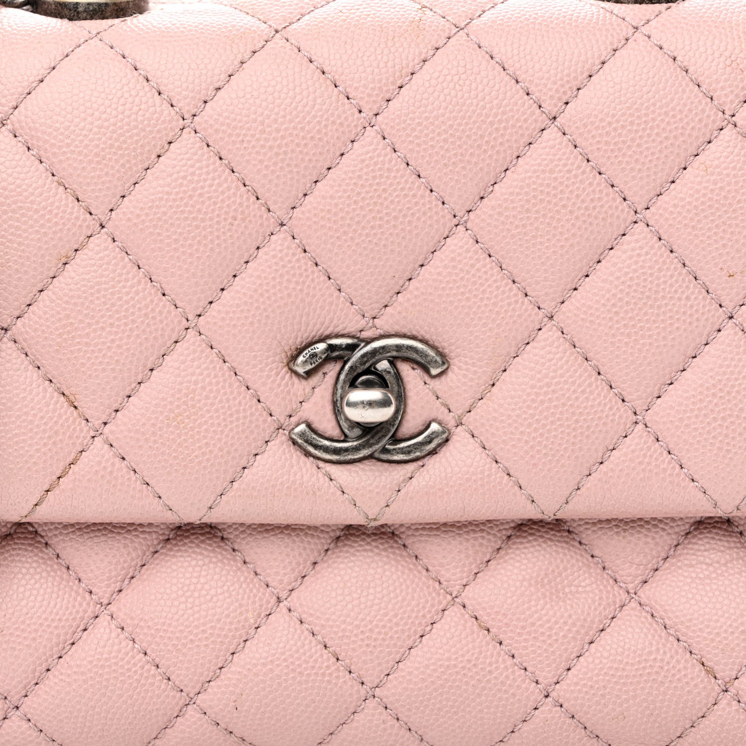 Chanel Caviar Quilted Mini Coco Handle Flap Light Pink 7 of 14