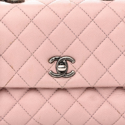 Chanel Caviar Quilted Mini Coco Handle Flap Light Pink 7 of 14