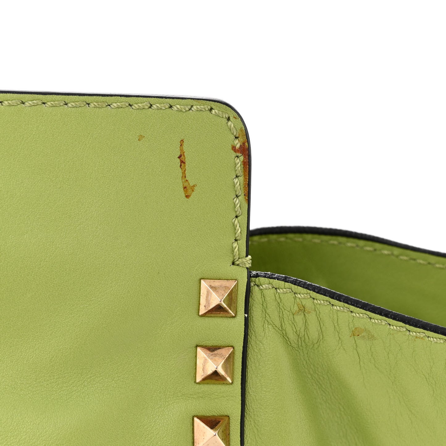 VALENTINO GARAVANI Vitello Medium Rockstud Tote Apple