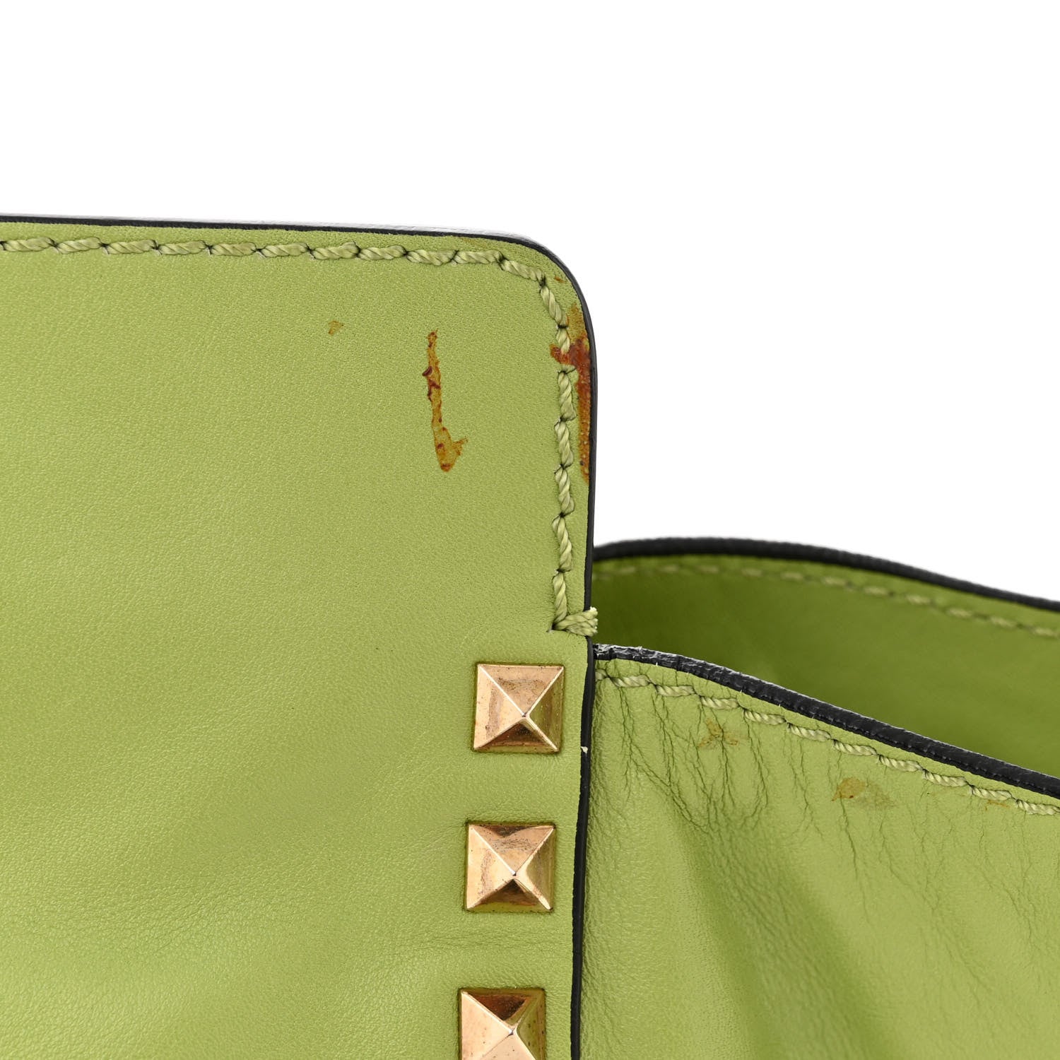 Valentino Garavani VALENTINO GARAVANI Vitello Medium Rockstud Tote Apple 11 of 16