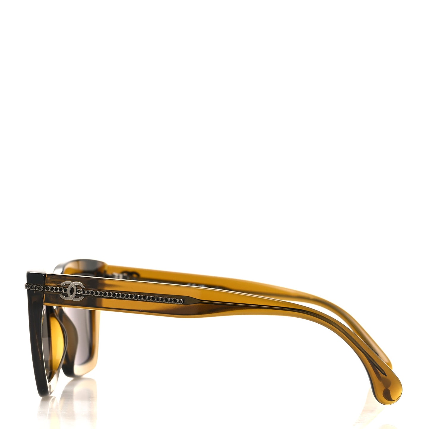 Acetate Square Sunglasses 5509-A Khaki