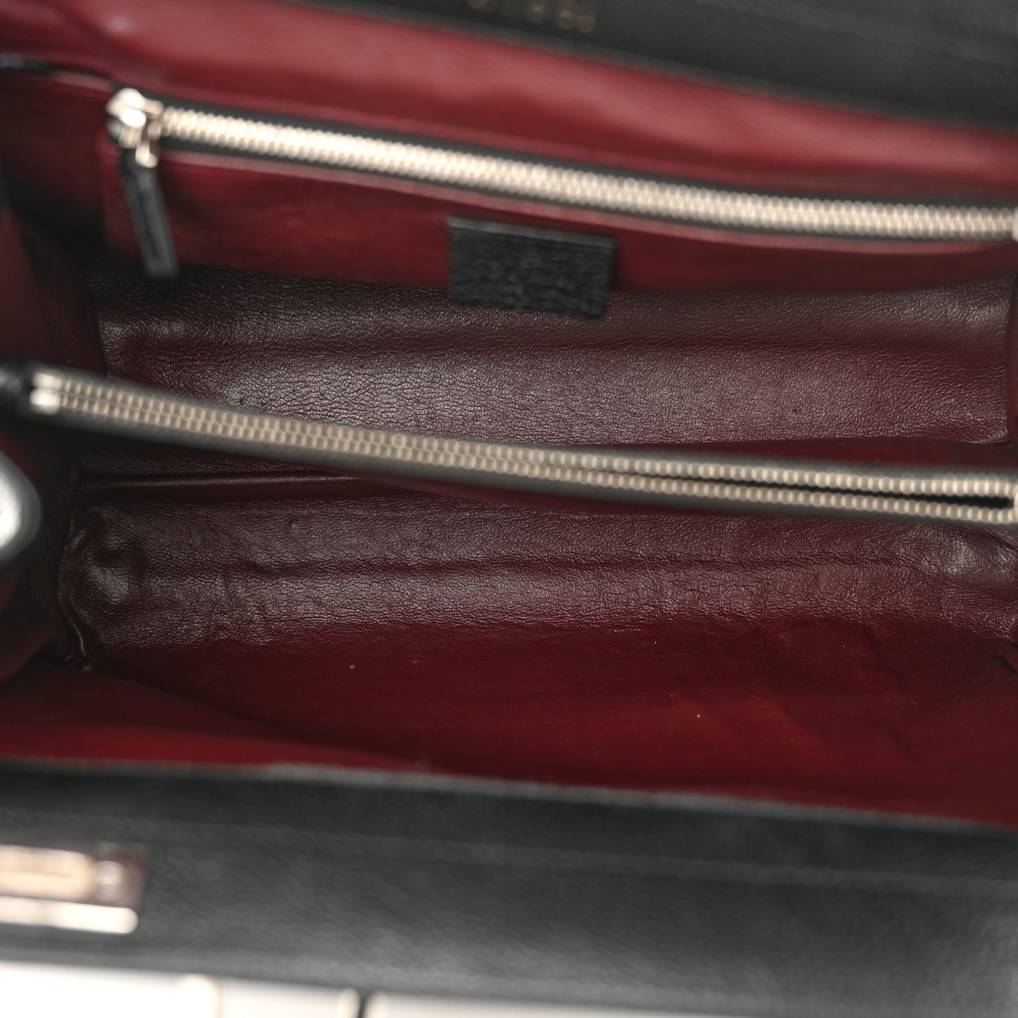 Grainy Calfskin Small Zumi Top Handle Bag Black