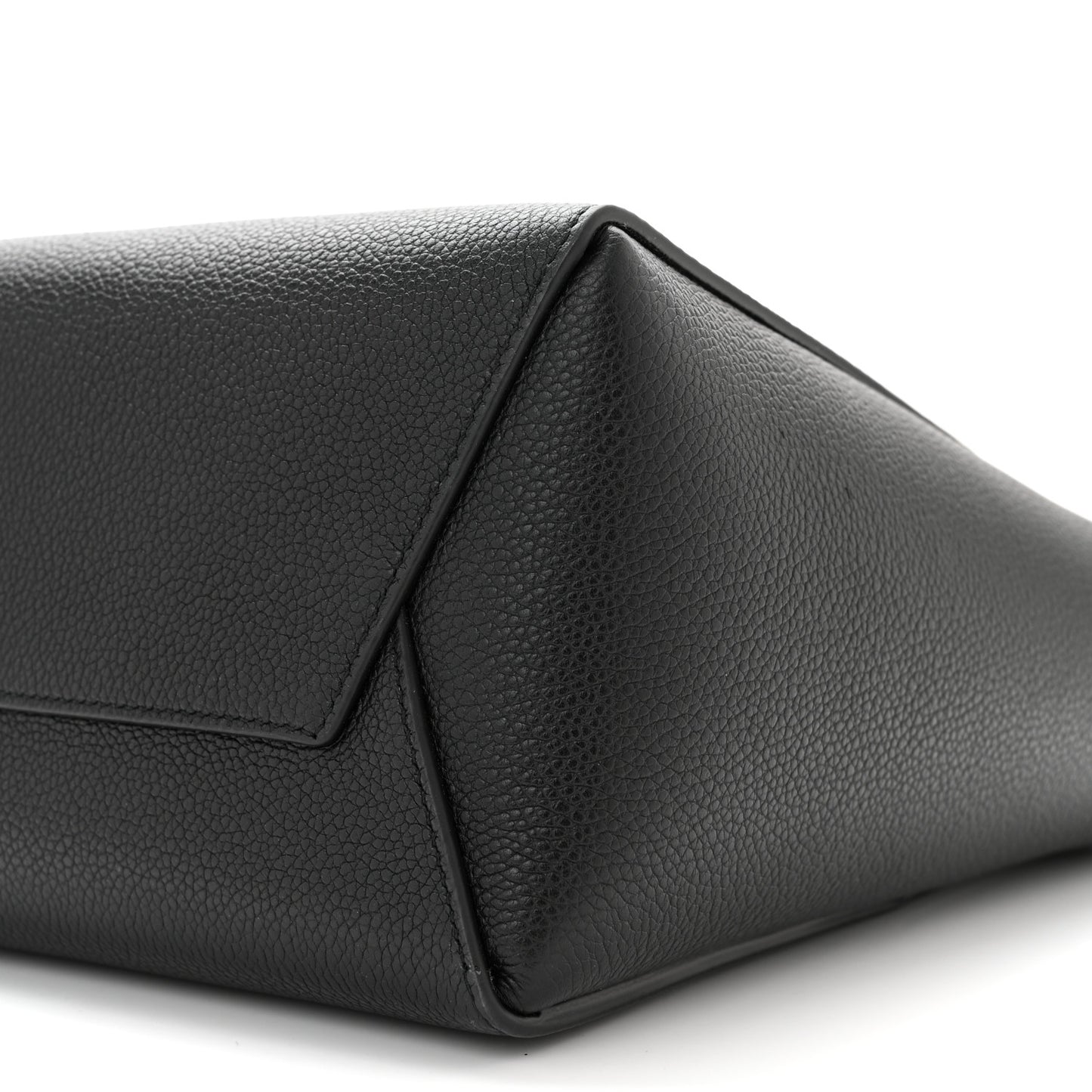 Soft Grained Calfskin Small Sangle Bucket Bag Black