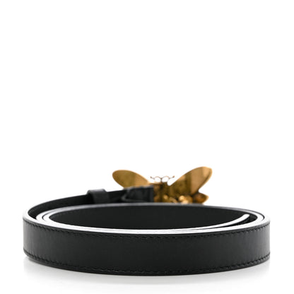 Gucci Calfskin Queen Margaret Bee Belt 90 36 Black 2 of 6