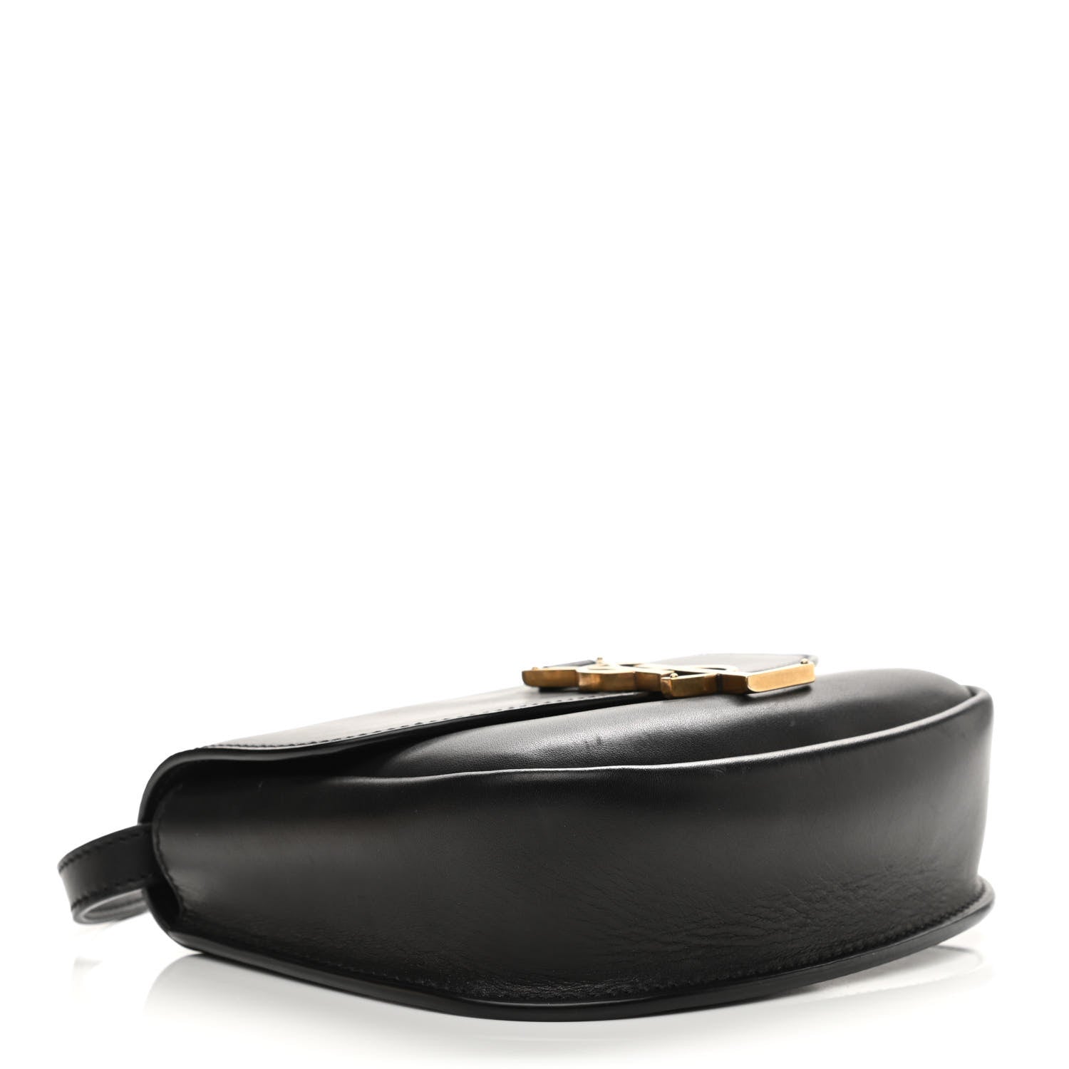 Saint Laurent Smooth Calfskin Classic Monogram Small Kaia Satchel Black 6 of 23