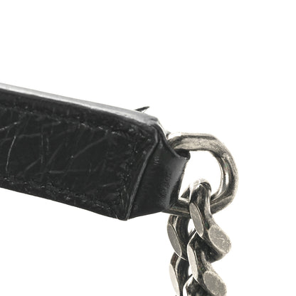 Saint Laurent Crinkled Calfskin Matelasse Monogram Medium Niki Chain Satchel Black 11 of 11