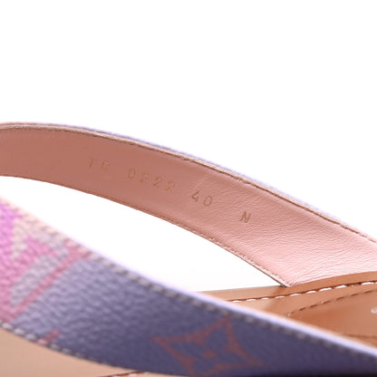 Louis Vuitton Monogram Sunny Flat Thong Sandals 40 Rose Clair Pink 9 of 9