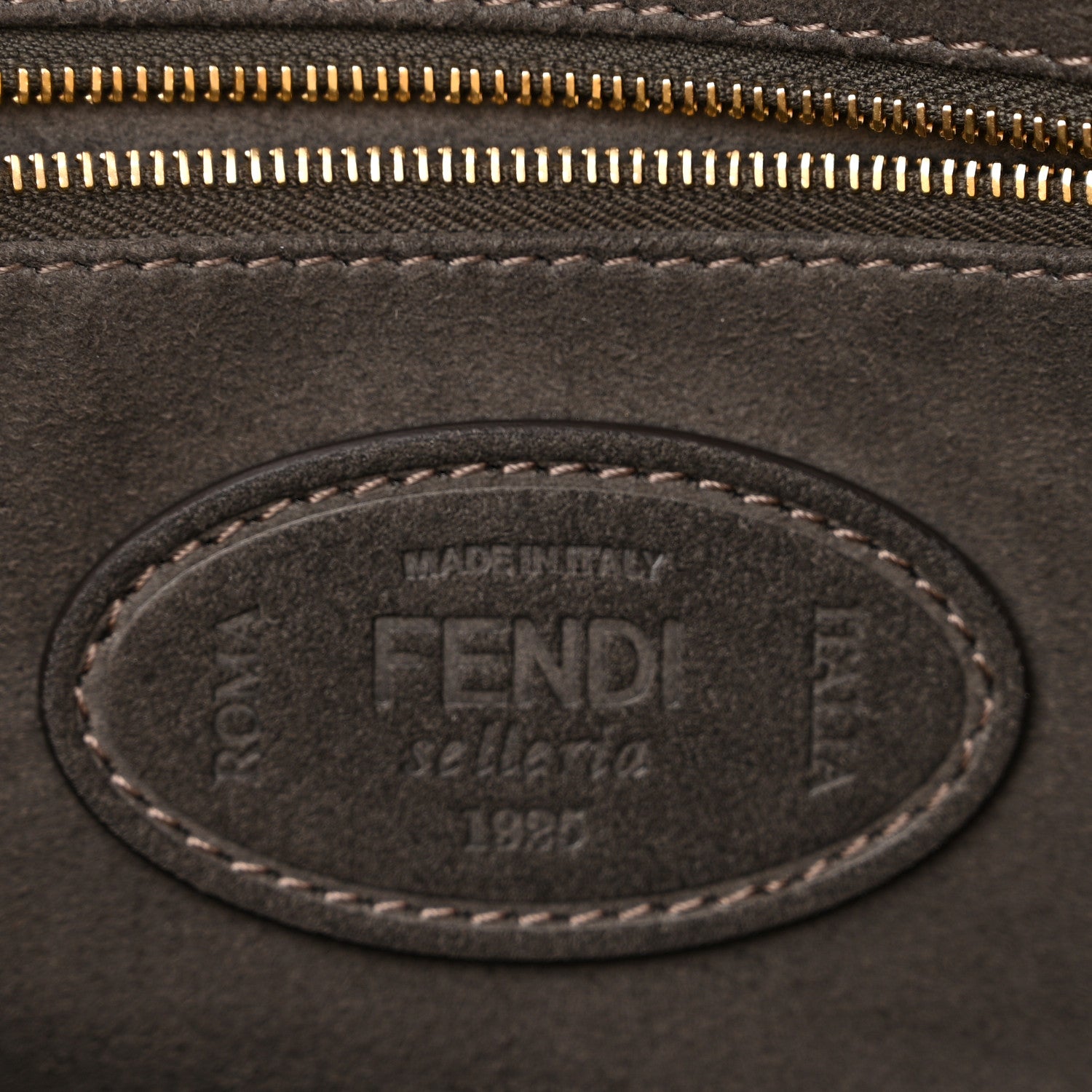 Fendi Cuoio Romano Selleria Medium FF Tote Sunflower 6 of 13