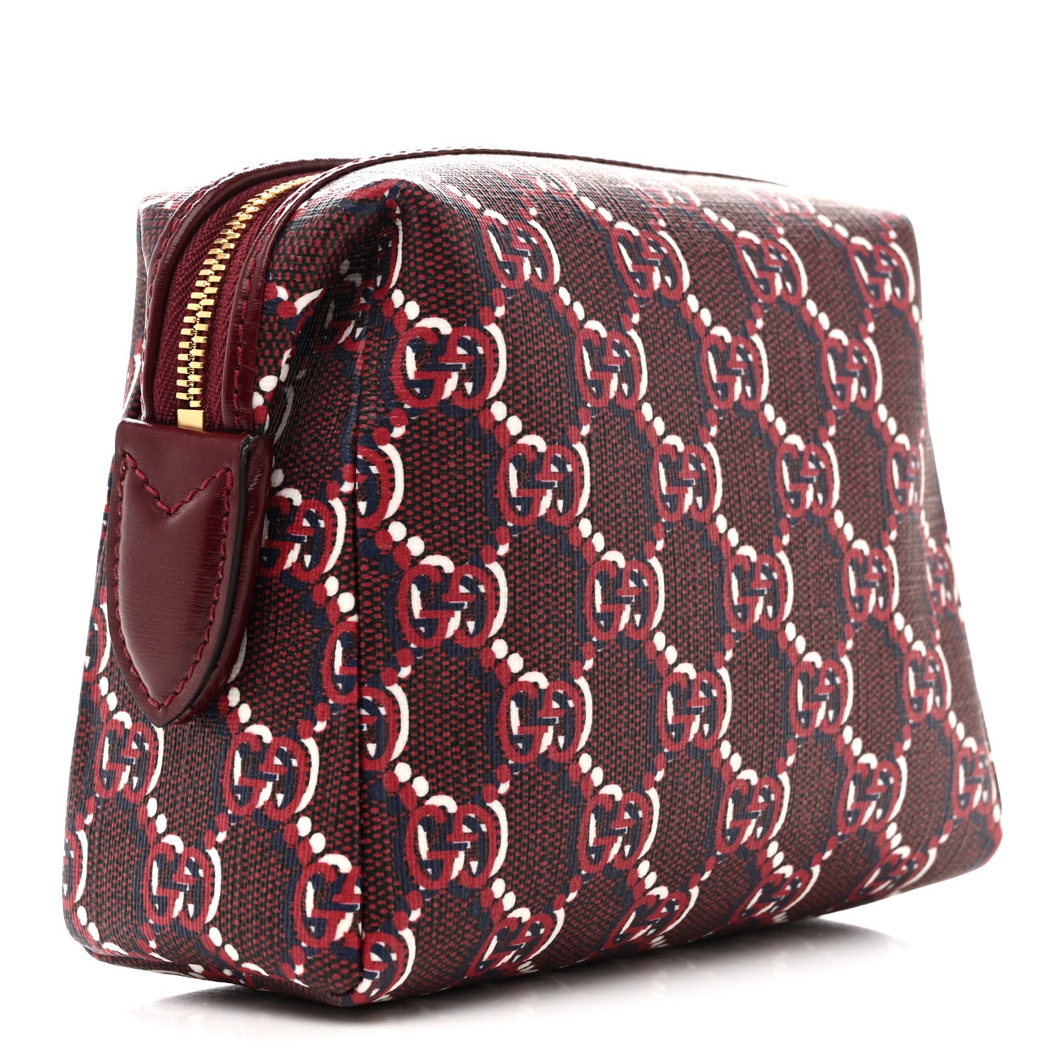 Gucci GG Supreme Shadow Toiletry Pouch Rosso Ancora Red 3 of 8