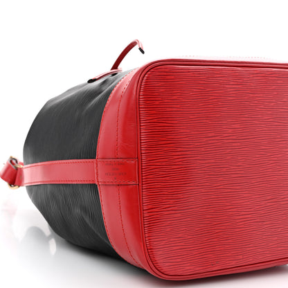 Louis Vuitton Epi Bi-Color Noe Castillan Red Black 8 of 11