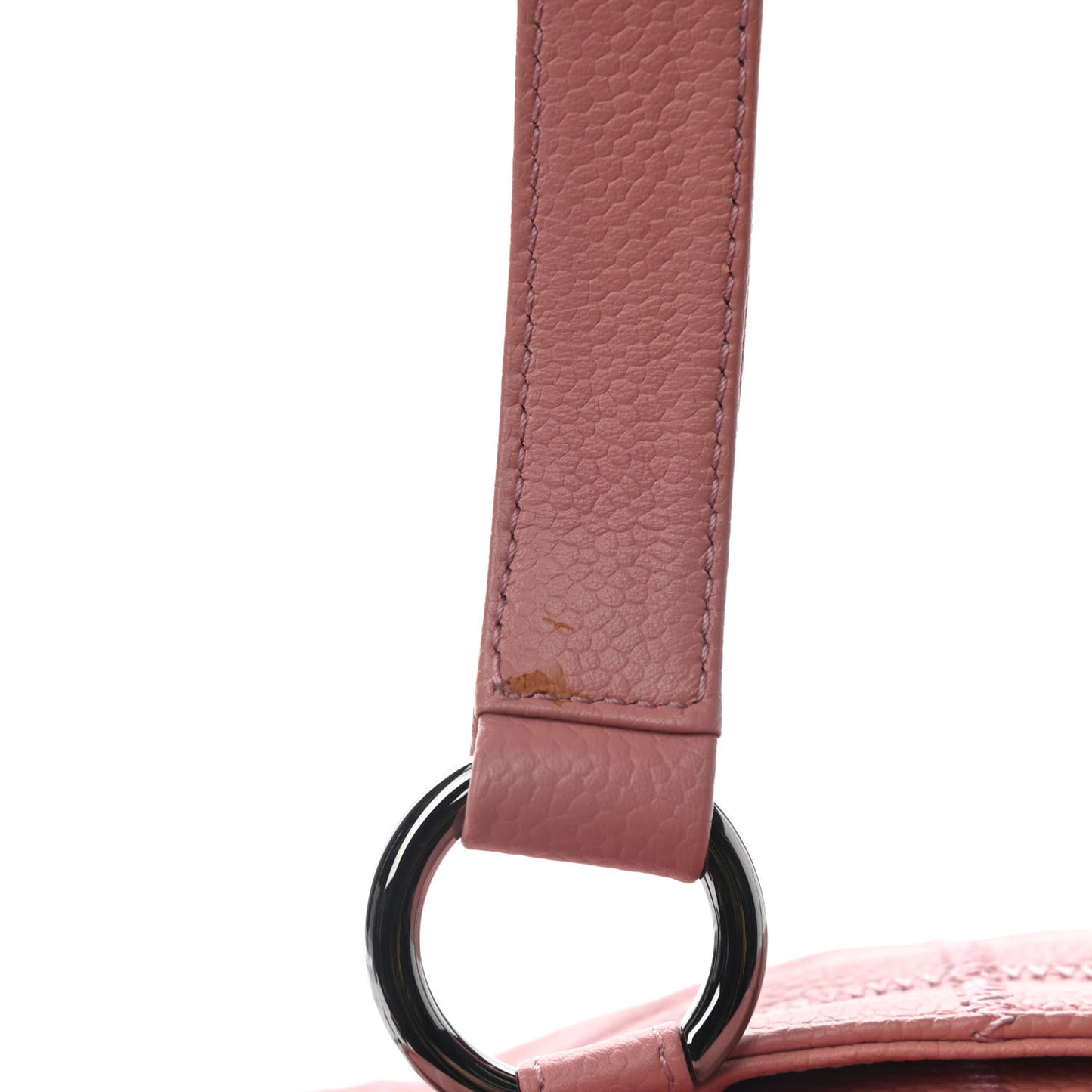 Caviar Square Stitched Bowler Pink