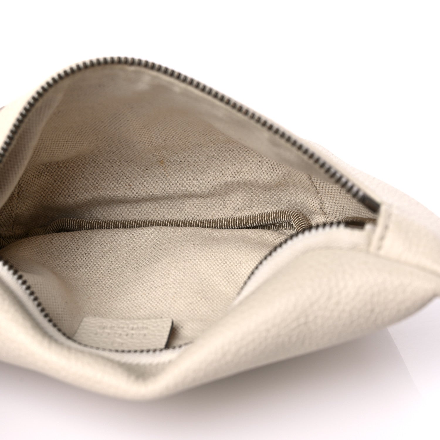 Gucci Grained Calfskin Small Logo Belt Bag White 5 of 10
