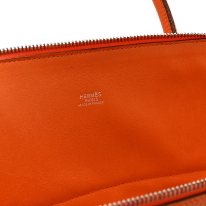 Hermes Taurillon Clemence Bolide 35 Orange 6 of 10