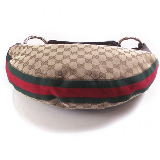 Gucci Monogram Signature Horsebit Hobo 4 of 10