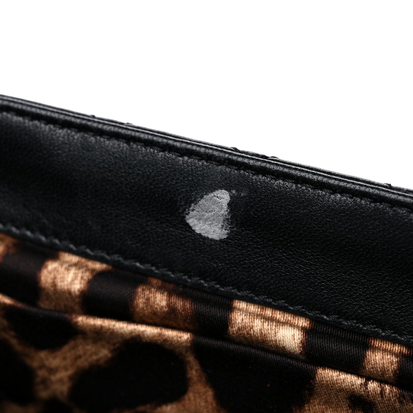 Lambskin Watersnake Embellished Lucia Shoulder Bag Black