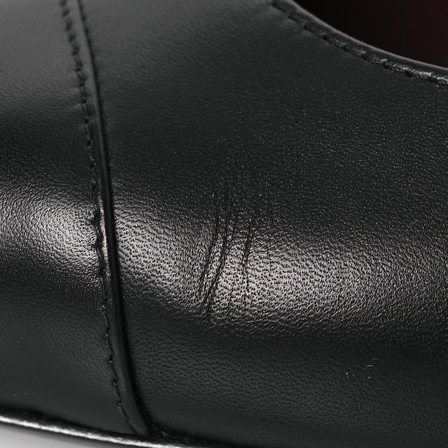 Lambskin Cap Toe CC Uniform Ballerina Flats 38 Black