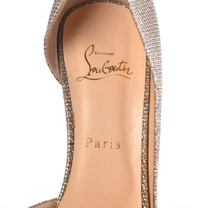 Christian Louboutin Glitter Luminor Iriza 100 Pumps 40.5 Gold 7 of 11