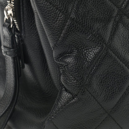 Chanel Caviar Quilted CC Timeless Soft Tote Black 10 of 11